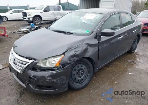 2014 Nissan Sentra S z USA, uszkodzony, nr VIN 3N1AB7AP0EY276875